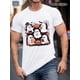 thumbnail image 1 of Camiseta de Halloween | 100 % algodón | Camiseta informal de cuello redondo con fantasmas y calabazas | Versión normal, ligeramente elástica, ideal para adultos en verano, 1 of 6