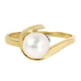thumbnail image 3 of Galaxy Gold 14K Yellow Gold 1.01 Carat Natural Diamond and Freshwater-Cultured Pearl Ring - June Birthstone - Balance & Intuition - Sizes 5.5 to 11 - Fine Jewelry for Women, 3 of 3