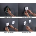 thumbnail image 4 of Soporte para tapa de olla, soporte para tapa de olla de acero inoxidable sin perforaciones, montado en la pared, longitud ajustable (un par) Baobao, 4 of 5