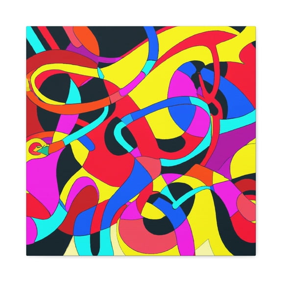 Vibrant Digital Tapestry - Canvas