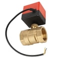 thumbnail image 2 of Válvula De Bola De Latón Eléctrica, Válvula De Bola Motorizada De Ahorro De Energía, Industria DC 24V Para Bobina De Ventilador Del Sistema De Control De Agua Mgaxyff Otros, 2 of 8