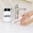 thumbnail image 2 of Farmhouse Ceramic Dish Soap Dispenser with Pump.Hand Soap Dispenser, 12oz Dish Soap Pump for Bathroom (WASH, White), 2 of 7