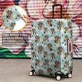 thumbnail image 4 of Blue Highland Cow Flower Butterfly Pattern Luggage Cover Fashion Suitcase Cover Baggage Covers Fit 25-28 Inch Luggage (Go Travel), 4 of 5