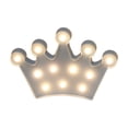 thumbnail image 2 of Eolstice Crown Shaped LED Marquee Night Light, Battery Operated Desk Lamp, Cute Princess Decor Light, Warm White Wall Sconce for Youth Bedroom Birthday Party, 2 of 6
