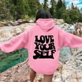 thumbnail image 4 of Inspirational Hoodies for Women Long Sleeve Cute Preppy Hoodie with Pockets Hooded Sweatshirt Pullover Tops, 4 of 6