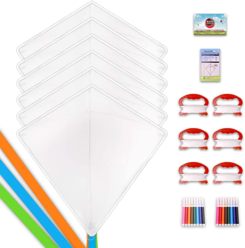Mint's Colorful Life DIY Kites for Kids Kite Making Kit Bulk