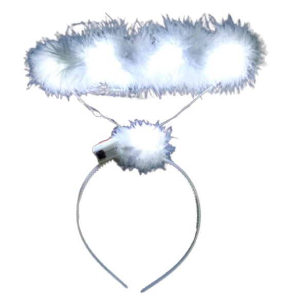LED Angel Wing Halos Headband Hair Hoop Headbands for Woman Unisex Carnivals Party Photography Supplies