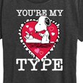 thumbnail image 3 of Peanuts - You're My Type - Women's Short Sleeve Graphic T-Shirt, 3 of 6