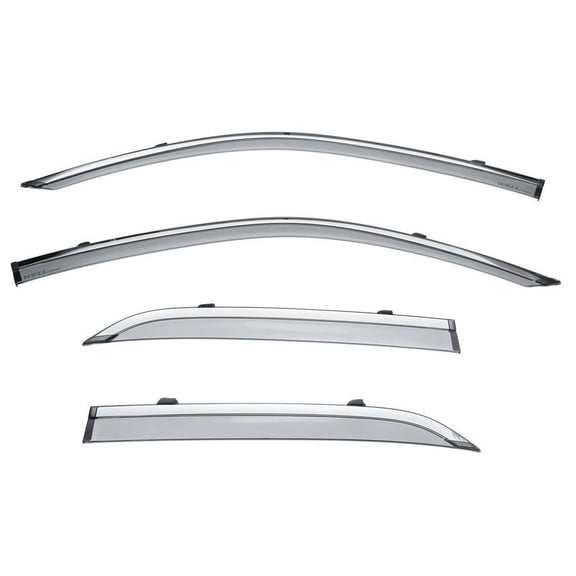 Wellvisors Side Window Visors Wind Deflectors Rain Guard With Chrome Trim for 2011 2012 2013 2014 2015 2016 2017 2018 2019 2020 2021 2022 2023 2024 Chrysler 300C Sedan 3-847CY003