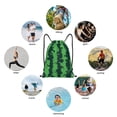 thumbnail image 6 of Balery Green Stripes Of Watermelon Pattern Drawstring Backpack Bag Sport Gym Sackpack Cinch Bags Pattern Drawstring Backpack Bag Sport Gym Sackpack Cinch Bags -Medium, 6 of 6