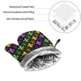 thumbnail image 6 of Fotbe Mardi Gras1 for 4Pcs Oven Mitts and Pot Holders, 500℉ Heat Resistant Oven Mitts , Non-Slip Silicone Surface Safe for Baking, Cooking, BBQ, 6 of 6