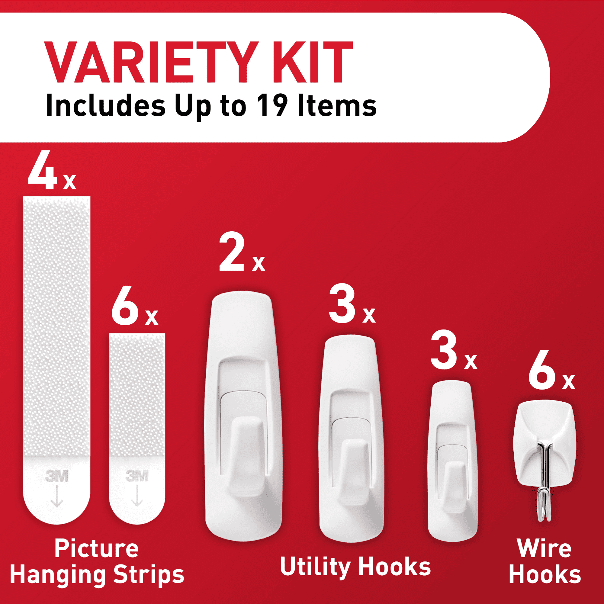 Command 17231-ES Hanging Hooks, General Purpose, Assorted, 54-Pk. - Quantity 2