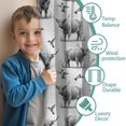 thumbnail image 3 of Blackout Kids Curtains,Gray Highland Cow Hummingbird Pattern Childrens Insulated Curtains Set Of 2,Bedroom Essentials,Toddler Room Decor 42"x54", 3 of 5