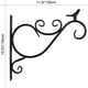 thumbnail image 2 of Soporte de pared para colgar | Gancho metálico resistente para macetas, faroles y decoraciones | Perchero de 30 x 26 cm para balcón y jardín con herrajes de montaje, 2 of 2