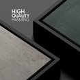 thumbnail image 5 of HFDF Canvas Print Wall Art Gray Dark Teal Pastel Color Field Abstract Shapes Illustrations Modern Art Decorative Contemporary Chic Minimal for Living Room, Bedroom, Office - Black 10x8inch Framed, 5 of 6
