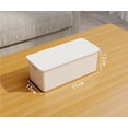 thumbnail image 1 of Caja de almacenamiento con tapa de plástico for armario, ropa interior, calcetines, caja de almacenamiento de escritorio, cesta de almacenamiento grande blanca, 1 of 6