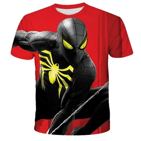 Mode enfants T-shirts bébé garçons Marvel super-héros Spider-man t-shirt  pour garçon vêtements enfants dessins animés vêtements enfant haut pour  fille t-shirt