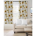 thumbnail image 2 of Sunflower Blackout Curtains for Bedroom Living Room Darkening Curtains 84 Inch Length 2 Panels Set Summer Botanical Farmhouse Floral Elegant Window Curtain Window Treatment Grommet Drapes 42"x84", 2 of 9