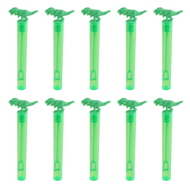 (agua Burbujas No Incluida) Tarro Burbujas Jabón Juguete Burbujas para Boda Cumpleaños Fiesta Juguete Al Aire Libre Accesorios Boda Dinosaurio (Verde 10 Piezas)