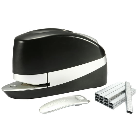 Bostitch Impulse 20 Executive Electric Stapler, Black, Silver