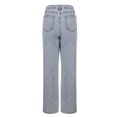 thumbnail image 5 of Aloohaidyvio Straight Leg Jeans for Women High Waisted Stretchy Loose Denim Pants Casual Baggy Jean Trousers,Sizes L, 5 of 6