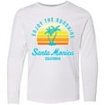 thumbnail image 3 of Inktastic Summer Enjoy the Sunshine Santa Monica California in Blue Long Sleeve Youth T-Shirt, 3 of 5