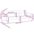 thumbnail image 4 of vidaXL 2-Seater Sofa Bed with Two Pillows Dark Grey Fabric, 4 of 5