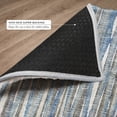 thumbnail image 6 of Addison Rugs Dream Shag Premium Machine Washable Transitional Textured Stripes Blue Runner Rug, 2'3" x 7'6", 6 of 8
