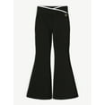thumbnail image 4 of Justice Girl's Crossover Waistband Flare Pant, Sizes XS - XLP, 4 of 6