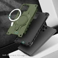 thumbnail image 2 of Magnetic for Samsung Galaxy S25 Ultra Case [Dual Layer Structure Protection] Magnetic Car Mount & Wireless Charging, Military Grade Drop Protection Heavy Duty Shockproof Phone Case, Armygreen, 2 of 7