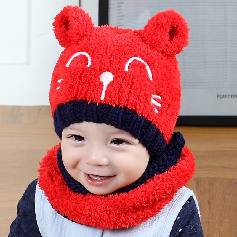 Infant Toddler Children Beanie Knit Cap Girls Boys REDESS Baby Kids Winter Warm Hats 