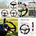 thumbnail image 5 of XYZCANDO American Honoring Firefighter Flags 4pcs Golf Cart Seat Covers Thin Red Line American Flag Golf Cart Steering Wheel Covers Golf Cart Flag Golf Cart Blanket Steering Wheel Wrap Black, 5 of 7