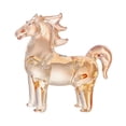 thumbnail image 2 of Figura de caballo de , estatua de caballo, adorno decorativo de mesa, escultura artística coleccionable creativa para sala de estar y oficina. Champán, 2 of 9