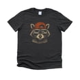 thumbnail image 6 of Feral Dad Shirt for Men Funny Raccoon Graphic Tee for Father Dark Gray Heather Shirt Adult Medium, 6 of 7