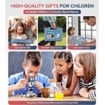 thumbnail image 5 of 58-pcs Microscope for Kids, 100X-1200X Kids Beginner Microscope with Metal Body Microscope Slides, Carrying Box, LED Light, Science Kits Experiments Toys for Kids age 5-7 8-12 Birthday Gift, 5 of 5