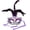 Purple, variant on Carnival Mardis Gras Colorful Costume Mask With Jewel and Colorful Feathers, Fuschia