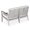 Silver+Grey, variant on Eucalyptus With Finish And Delightful Burgundy Cushions For Patio Featuring Deep Seat Outdoor
