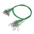 thumbnail image 4 of Ligne de Pêche Ligne Laisse, Ligne de Pêche Fil d'Acier Chef Fishhook Ligne Trace Fil Leader Pivotant avec 20 X Ligne de Pêche Laisse pour la Pêche en Haute Mer Vert, Noir, Rouge, 4 of 8