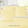 thumbnail image 4 of Nestl Pillow Sham Set of 2, Premium 1800 Series Double Brushed Bed Pillow Cases, Light Mellow Yellow, King 20" X 36", 4 of 5