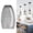 White, variant on Blue Oval Art Marble Glass Light Shade Replacement for Kitchen Island Pendant Lights, Mini Ceiling Chandeliers