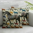 thumbnail image 3 of Shiartex  Horse Pillow,Horse Pillow Covers Horse Decor，Horse Pillow for Girls,Horse Decor Cushion Cover for Bedroom Girls Room,Horse Room Decor,Horse Decor for Girls Room White, 3 of 5