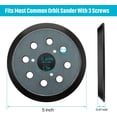 thumbnail image 2 of Almohadilla de lijado de repuesto de 5 pulgadas y 8 agujeros, repuesto de almohadilla de lijado para lijadora con velcro, Compatible con Makita BO5010, BO5030K, BO5031K, BO5041K, 2 of 5