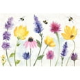 thumbnail image 2 of June, Dina 24x17 White Modern Wood Framed Museum Art Print Titled - Bee Harmony I, 2 of 4