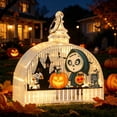 thumbnail image 5 of AUNVITO Halloween Lighted Hanging Ornament Pendant, LED Glowing Spooky Decoration for Home Indoor Outdoor Party Festival Decor, 1pc, 5 of 6