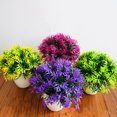 thumbnail image 2 of VONKY Fake Potting Solid Color Decorative Simulation Portable Office Garden Wedding Party Artificial Plant Flower Ornament Red, 2 of 6