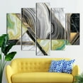 thumbnail image 6 of Contemporary Artwork, Shimmery Canvas, Modern Poster, Grey Wall Decor, Marble Art, Abstract Art, Alcohol Ink Canvas Art, Green Printed, Canvas Wall Decor - Gallery Wrapped, 6 of 9