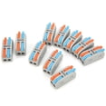 thumbnail image 4 of 2-in-2-out Wire Conductor Connector, 10Pcs Conductor Terminal Electrical Auxiliary Materials  for 0.08-4mm² Wire, 4 of 8