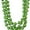 Lime Green, variant on Metallic Mardi Gras Beads, 32 in, Green, 4ct