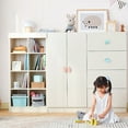 thumbnail image 2 of relayinert 2pcs Ceramics Cute Clouds Cartoon Drawer Handles Easy Installation And Easy Installation Color Cloud pink, 2 of 6