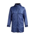 thumbnail image 2 of PVC Waterproof Windproof Rain Jacket for Men, with Reflective Stripes Adjustable Hood Ideal for Outdoor Hiking Fishing, 2 of 7